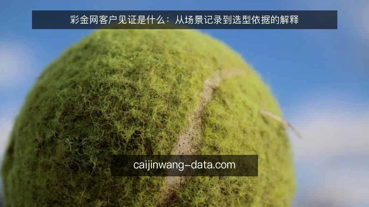 彩金网客户见证是什么：从场景记录到选型依据的解释